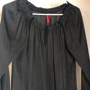 Black long sleeve top